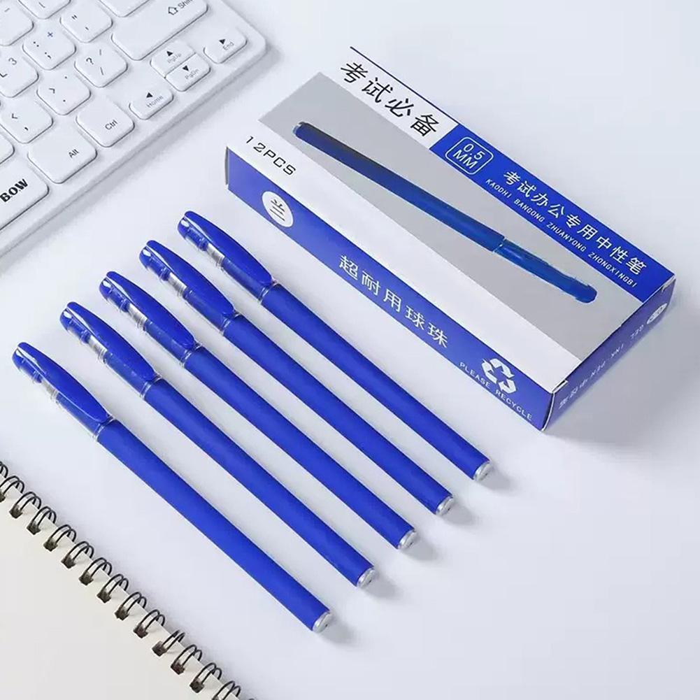 Gel Pens Set Black Blue Red Refill Gel Pen Bullet Tip 0.5mm School & office Supplies Stationery kawaii accessories stationery