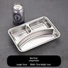 304 Stainless Steel Divided Lunch Tray