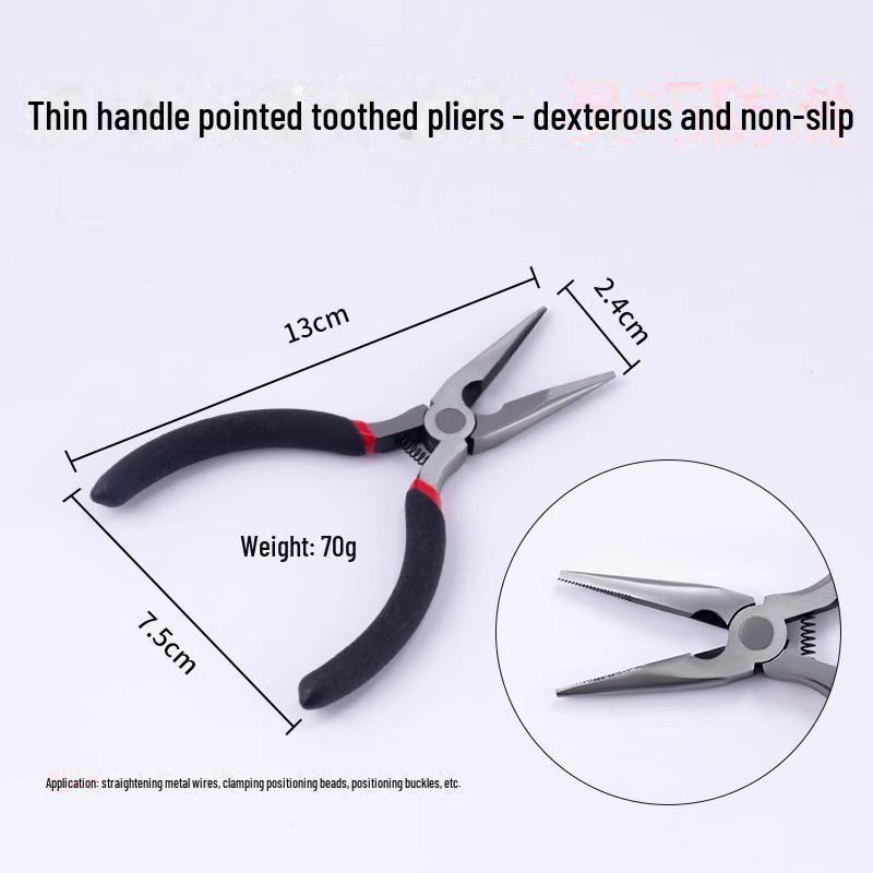 DIY Jewelry Needle-Nose Pliers: Handmade Accessory Tool for Bracelets, Necklaces, and Pearl Stringing.