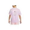 Nike Sportswear Pocket Design Back Print Loose Short Sleeve Crew Neck T-Shirt Women Tops Purple DQ3154-530
