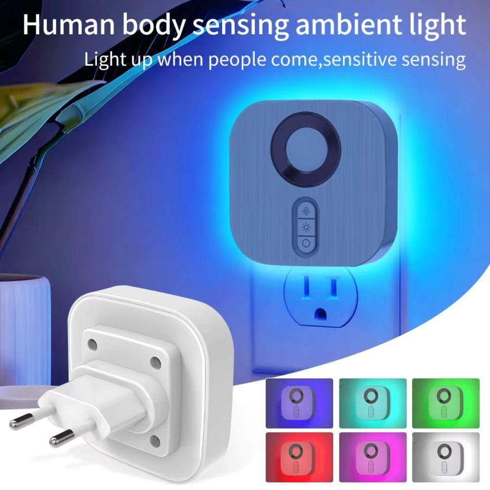 Ultra-Quiet Wireless Night Lamp Human Motion Sensor LED Night Light Smart Night Light  Corridor