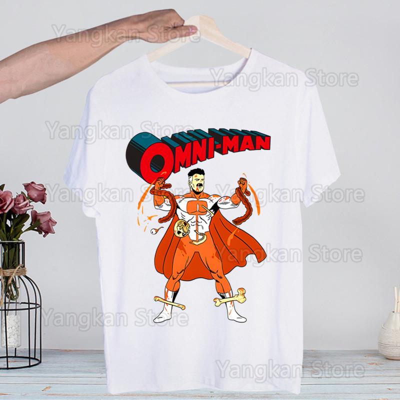 Invincible Mark Men Superheld Hot Sale Print Funny Graphic T Shirts Men/women Summer Harajuku Mens Streetwear Camisa Casual