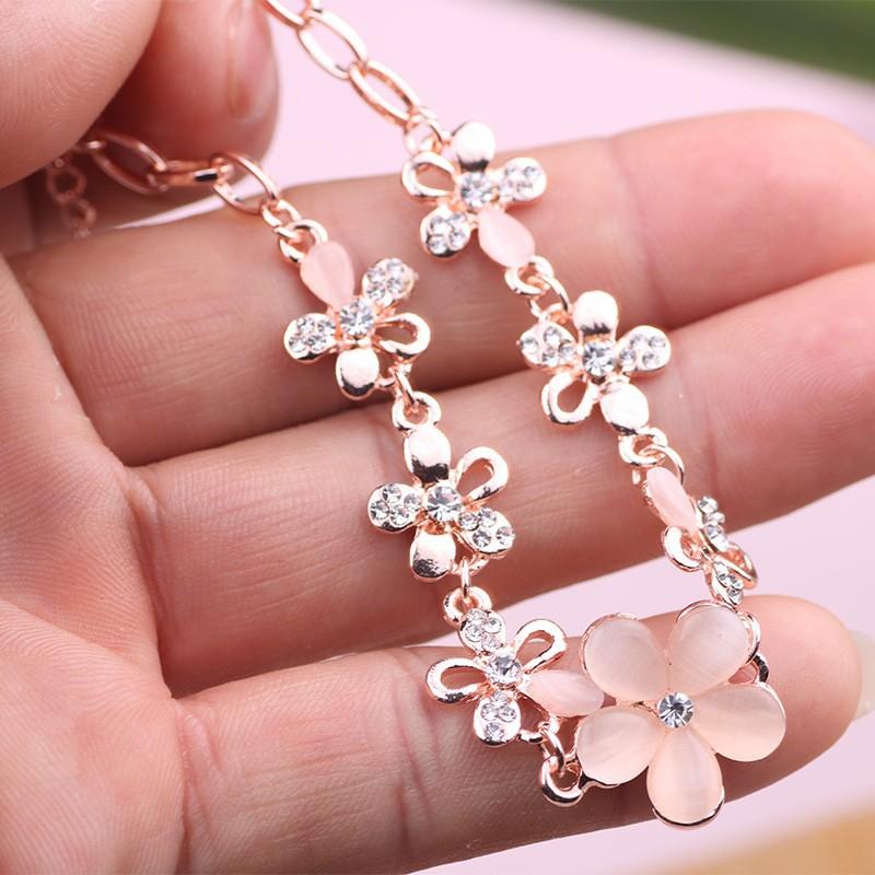 European and American summer new opal bracelet sweet small fresh flower jewelry