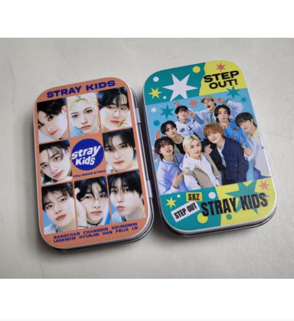 

Stray Kids Металлический кейс Набор карточек с фотографиями K-pop Фан-товары 1 set