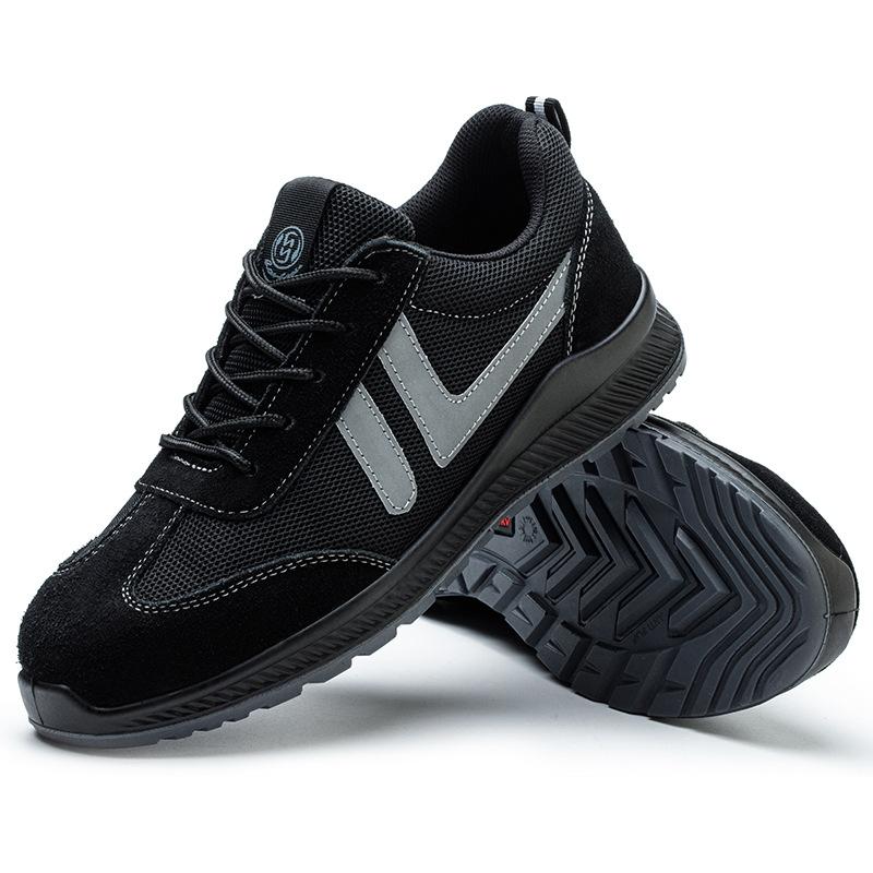 

Labor shoes Men s summer breathable plastic head Anti-smashing and anti-piercing Fashion lightweight protective insulating electrical shoes 35