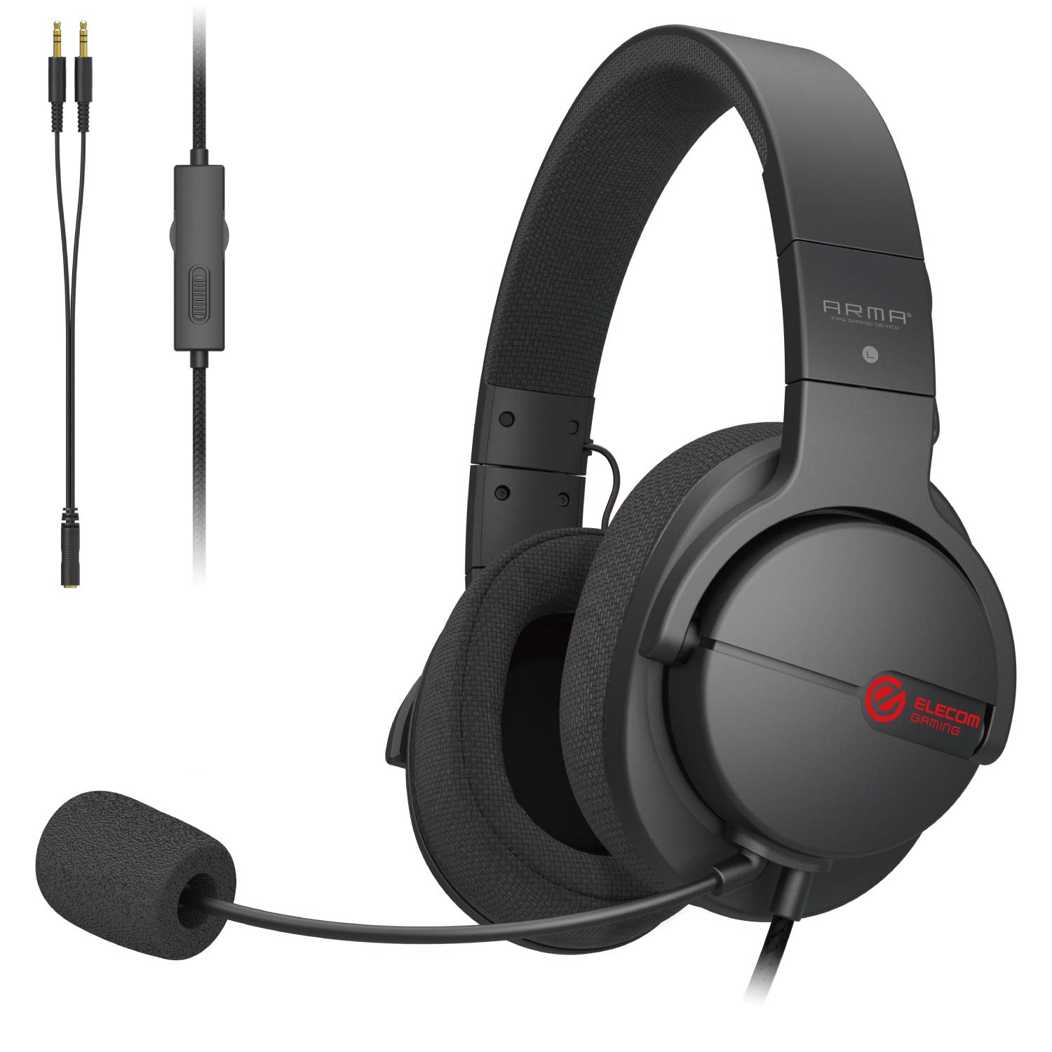 

ELECOM Gaming Wired Headphones Black Headset, [ARMA] HS-ARMA100BK чёрный