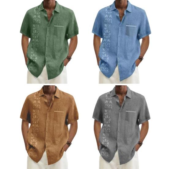 トップス REGULAR COLLAR SHORT SLEEVE SHIRT-LOOSE WEEKDAY Loose Short Sleeve Denim Zip Shirt | endource