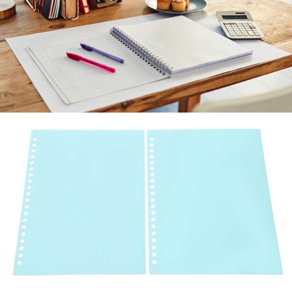 20 Sheets Loose Leaf Binding Cover 20 Holes Flexible PP Plastic Loose Leaf Presentation Binding Case