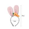 Cute Cartoon Rabbit Carrot Ear Headband - Autumn/Winter Hair Accessory