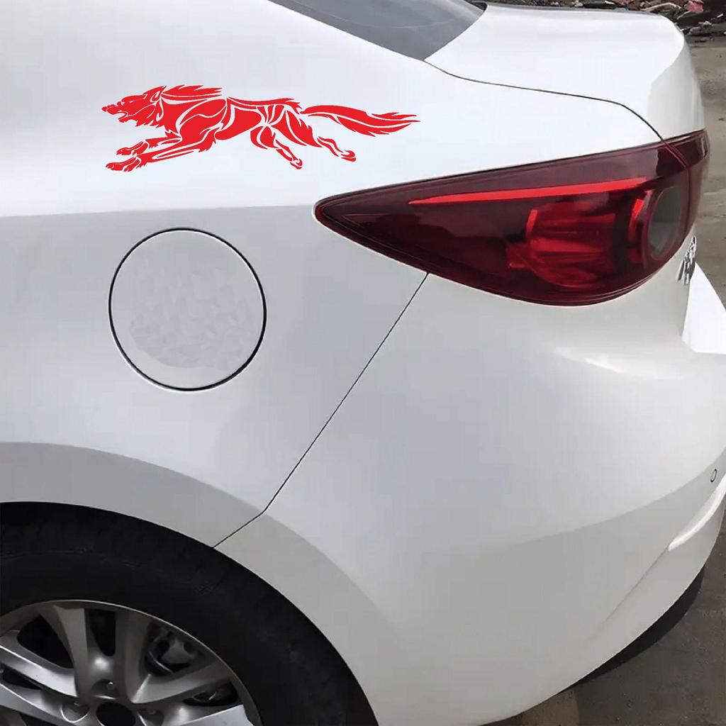 C41 Wolf Totem Scratch-Resistant Car Decal - Universal Fit for Large & Small Cars