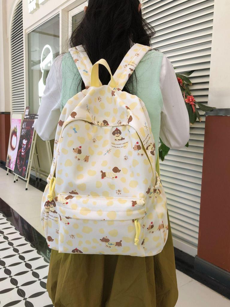 Japanese-Style Large-Capacity Backpack for Women - Cute, Versatile, Fresh Design for Junior High School Students and Travel