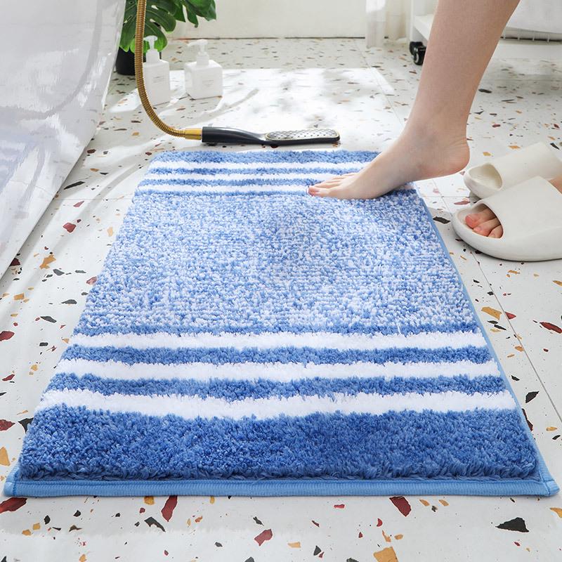 Thickened U-Shaped Non-Slip Absorbent Toilet Mat - Dirt-Resistant Bathroom and Bedside Carpet