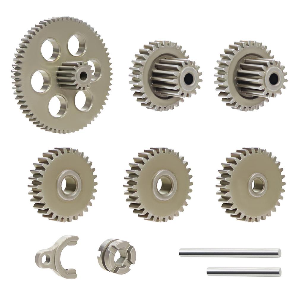 Steel Transmission Gear Complete Gearbox Gears Set For RC Crawler 1/24 1/18 FMS FCX24 Power Wagon K5 FCX18 LC80 Upgrade Part