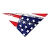 Pet Bandana with Distressed Flag Print Triangular Scarf for Dogs Adjustable Neck Accessory for Independence Day Outdoor Events
