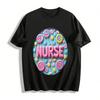 Candy Style NURSE Print Casual Top Nurse Themed Comfort T-Shirt Pure Cotton T-shirt