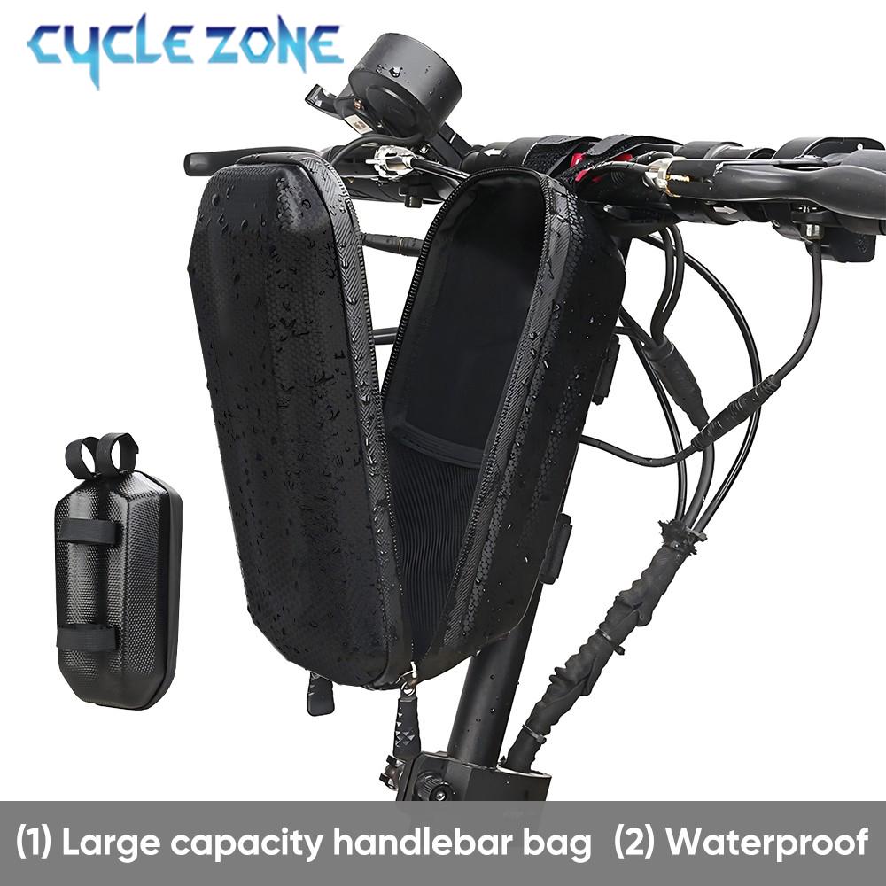 Electric Scooter Front Bag Waterproof EVA Hard Shell Bags Bicycle Handlebar Hanging Bag MTB Bike Carry Bags Storage Accessories