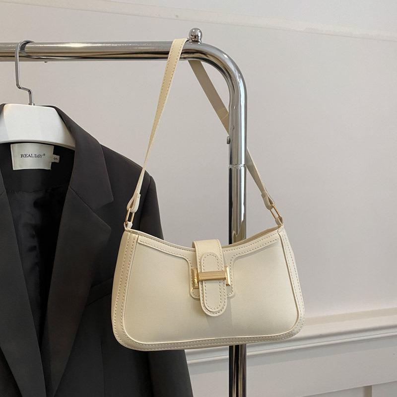 Textured small bag women's spring popular simple messenger bag single shoulder underarm small square bag