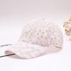 Versatile Lace Sequin Embroidered Baseball Cap with Hollow Duckbill for Street Fashion