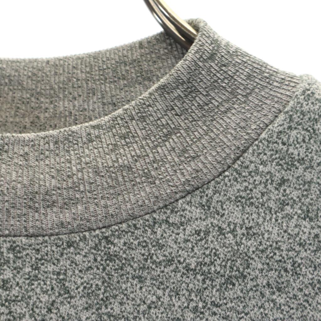 90s Old 7 Minutes Sleeve Sweat Gray Trainer Women Used