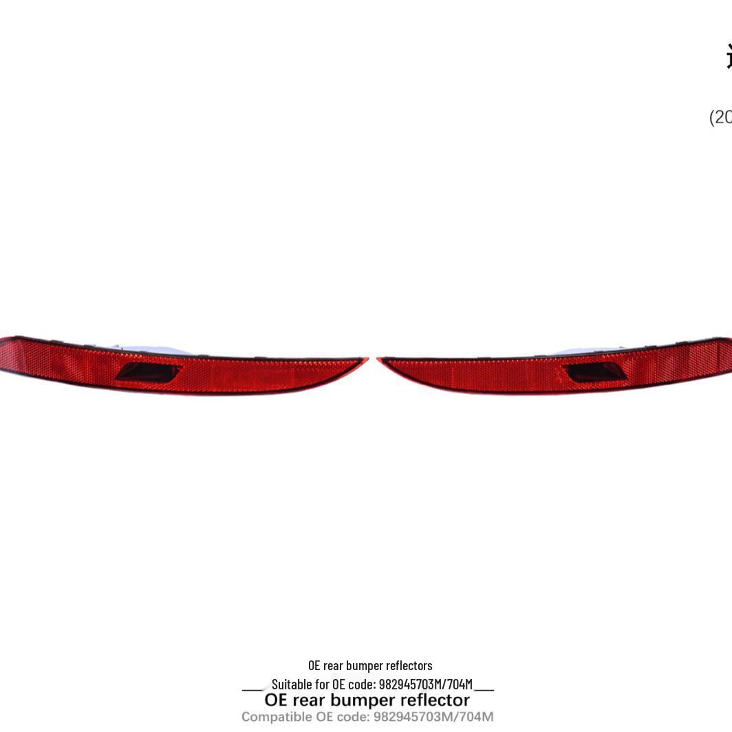 

Compatible Rear Bumper Reflector for 2017+ Porsche 718 (982) Models