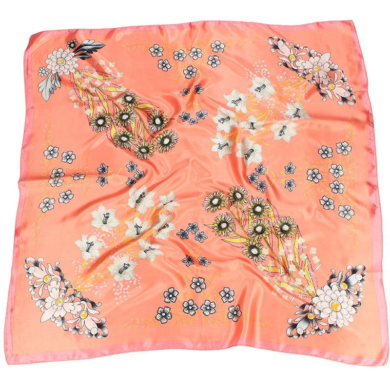 High-quality Luxurious Silk Scarves Headband Scarfs Neck Scarf For Women Chain Silk Scarf Women's Decorative Shawl