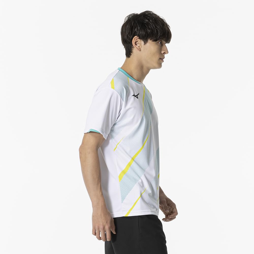Game Short Dynamotion Officially Approved by the Japan Badminton Size 62JAB021 Tennis/Badminton Shirt, Sleeve, Moisture-Wicking, Quick-Drying, Fit,