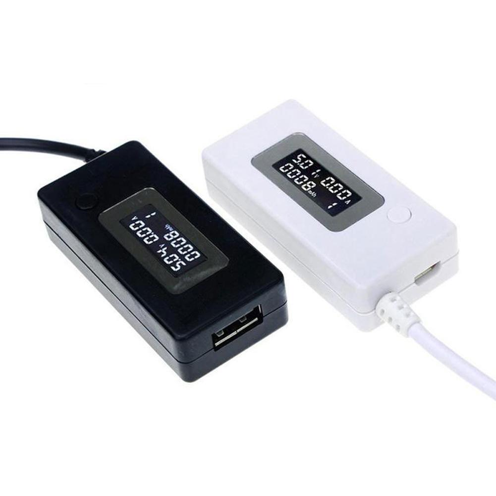 USB Tester Current Voltmeter For Voltage Current MAH 4-30V/50mA~3000mA Data Saving Function Power Capacity Tester