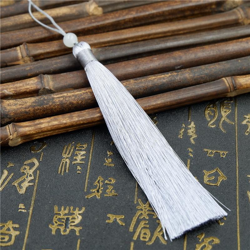 Make Sachet Fringed Ears Long 12Cm Ice Silk Hanging Ears Diy Fan Pendant Hanfu Fringed Accessories Pendant Antique Ears