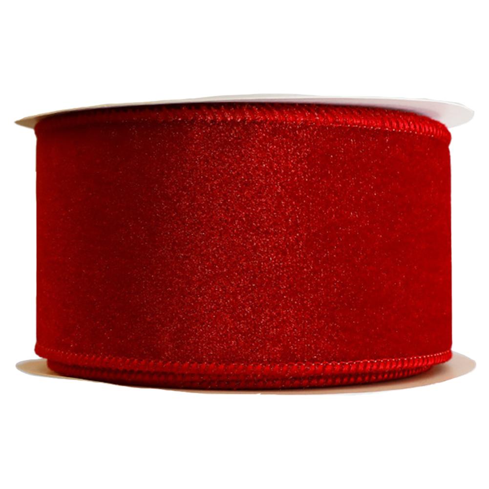 Soft and Flexible Velvet Ribbon for Christmas Decorating for Wreaths and Souvenirs 9 Bright Colors for Holiday