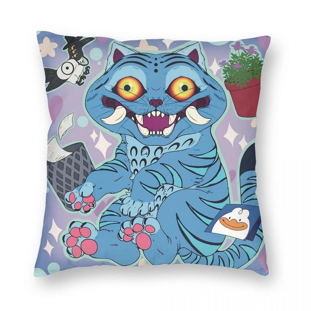 KPop Demon Hunters Pillowcase Printing Fabric Cushion Cover Gift Throw Pillow Case Cover Home Square 45X45cm