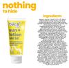 Tuco® Kids 2 in 1 Sunscreen + Body Lotion with SPF 30 | Turmeric, Licorice, Mango Butter | UVA/UVB PA++++ | Ages 2-5, 5-10, 10-15 | 100 ml (Pack of 2)