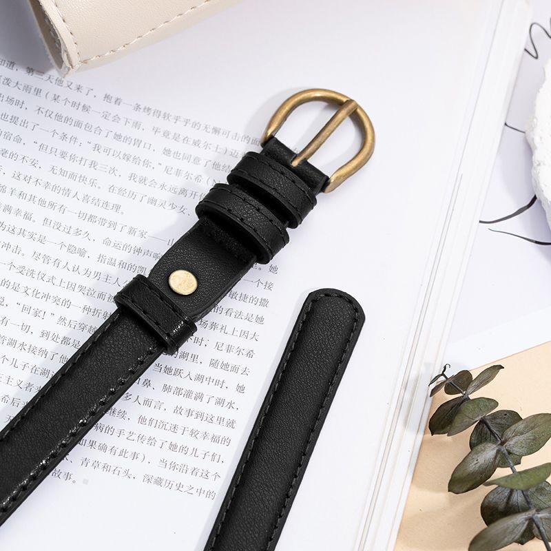 Womens Pu Classic Belt In Multiple Colors Ideal For Casual And Dressy Styles