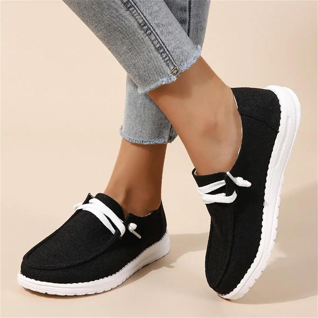 Summer New Women Fashion Vulcanize Shoes Ladies Casual Flats Convenient Slip on Loafers Comfortable Outdoor Sports Sneakers
