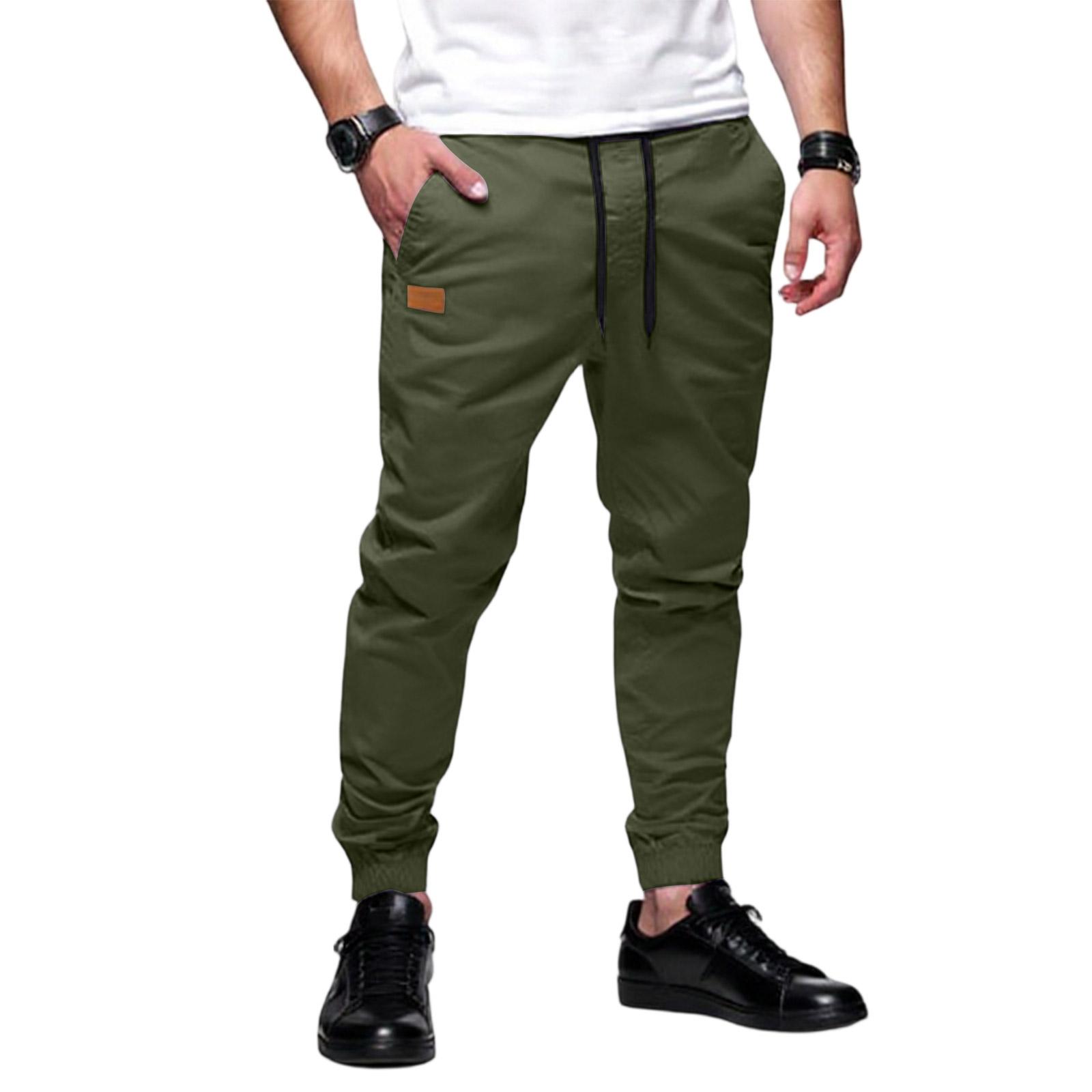

Men s Overalls Drawstring Multi Pocket Casual Pants Hiking Pants XL