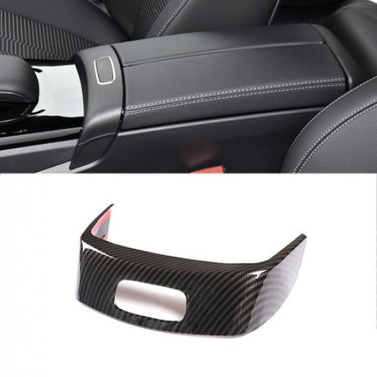 ABS Carbon Fiber Car Center Armrest Box Button Frame Sticker For Benz A W177 20