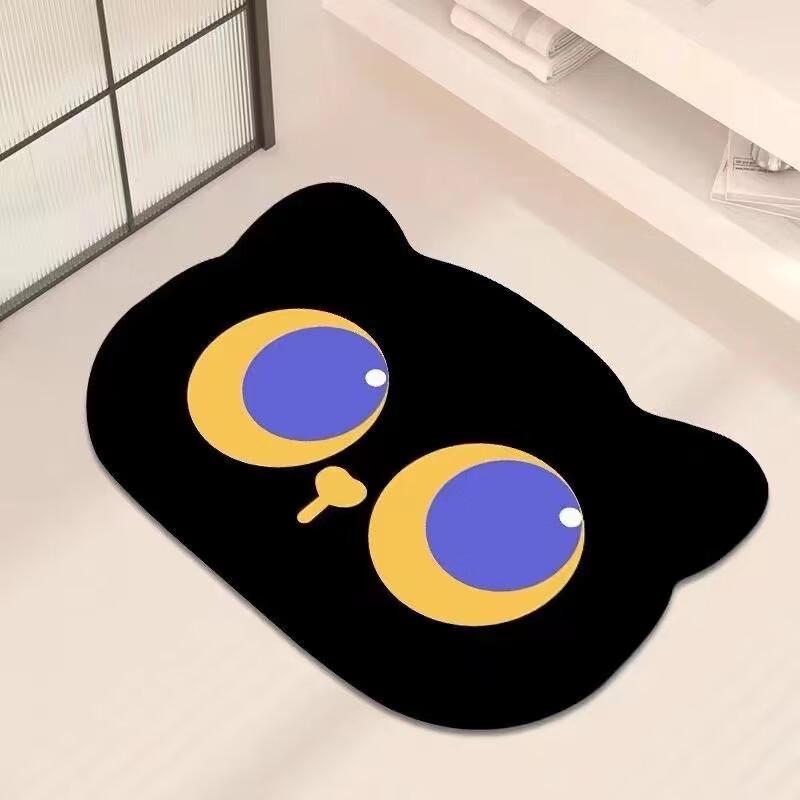Cat Design Quick-Dry Bathroom Floor Mat