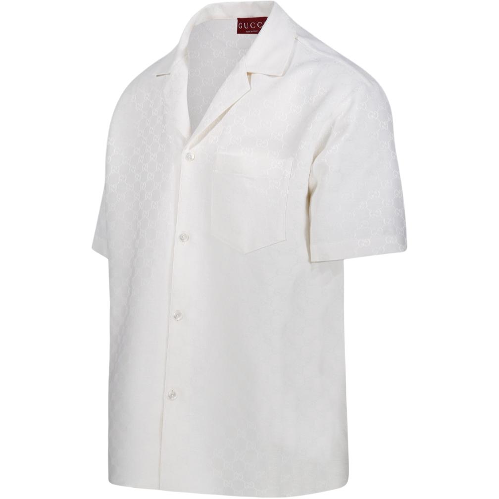 Gucci FW25 Lido Collection Shirt Men's White 814694-Z7AHL-9000