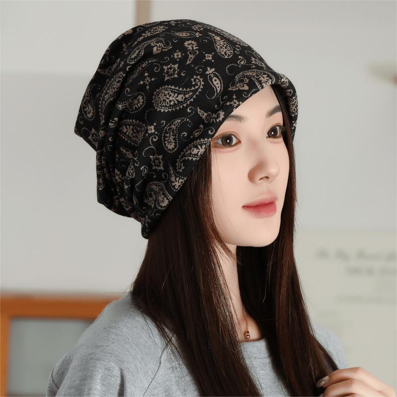 Large Cashmere Twist Hat Women's Autumn and Winter Changeable Scarf Warm Windproof Thickened Neck Cover
