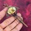 Australian Chrome Chalcedony Pendant Copper Wire Wrapped Jewelry Gemstone Pendant