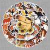 50 Horse Graffiti Stickers: Cartoon Animals, Creative DIY Waterproof Decals for Water Bottles, Skateboards, and Luggage