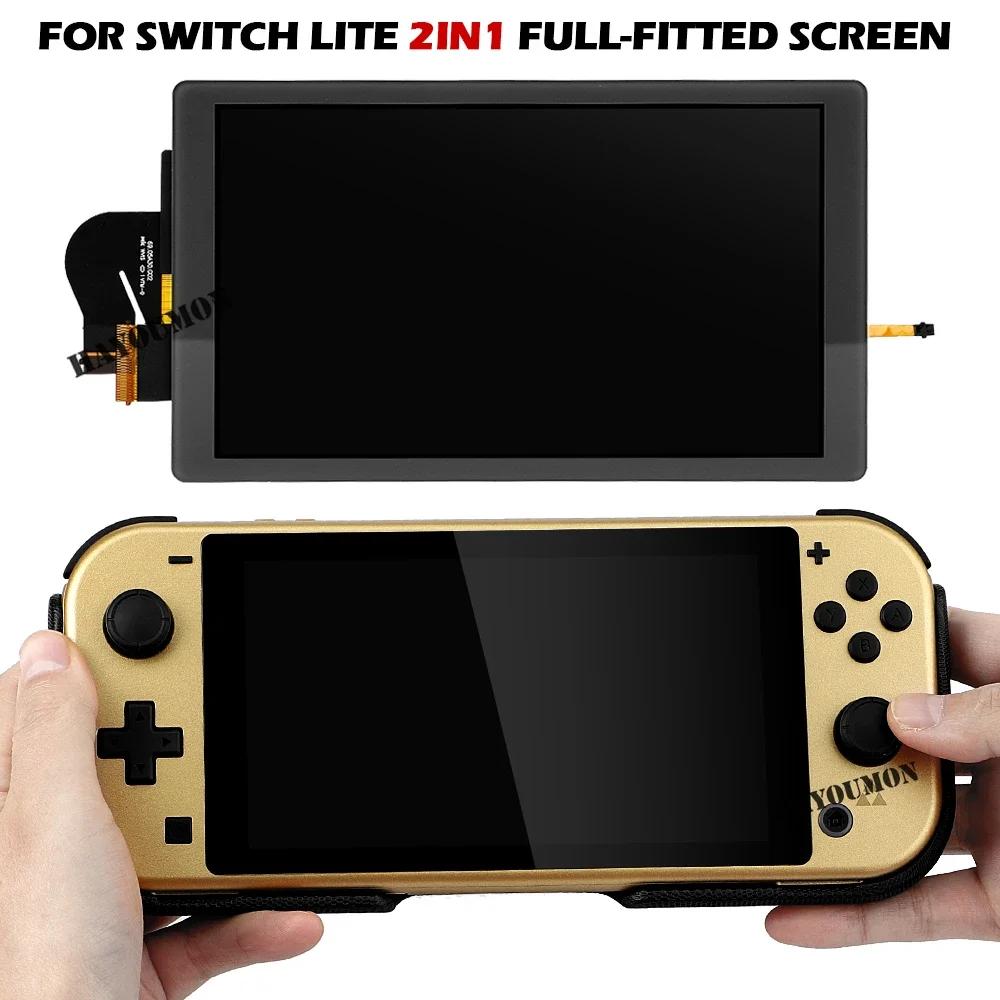 NEUER LCD-Bildschirm mit Touchscreen für Switch Lite, Vollständig montierte LCD-Bildschirmbaugruppe, Ersatz-Spielzubehör