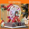 Santa Themed Claus Luminous Ferris Wheel Music Box For Decoration Christmas