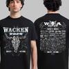 Wacken Open Air 2025 Festival From July 30 To August 2 Machine Two Sided T-Shirt Unisex T-Shirt
