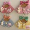 Lovely Cat Scarf Bowknot Pet Cloak Cute Pet Bibs Hair Clip Set  Pet Party Supplies