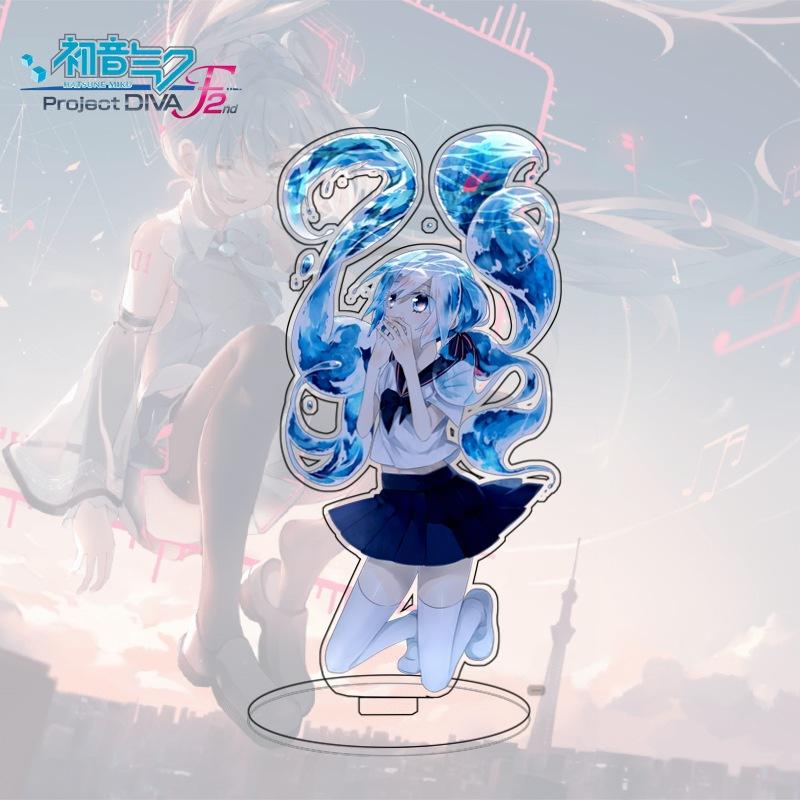 Large Standee Hatsune Miku Anime Acrylic Desktop Decor Cartoon Figure Collectible Gift For Fans