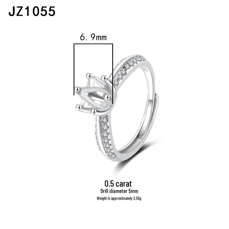 Tingxiang Versatile DIY S925 Sterling Silver Openable Ring Blanks - Multiple Styles