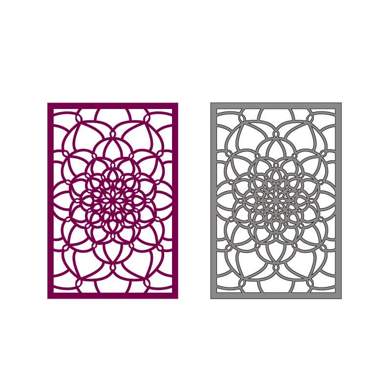 Čtvercový květinový kovový vykrajovátko šablony Die Cut pro DIY Scrapbooking Album Papírová karta Ražba