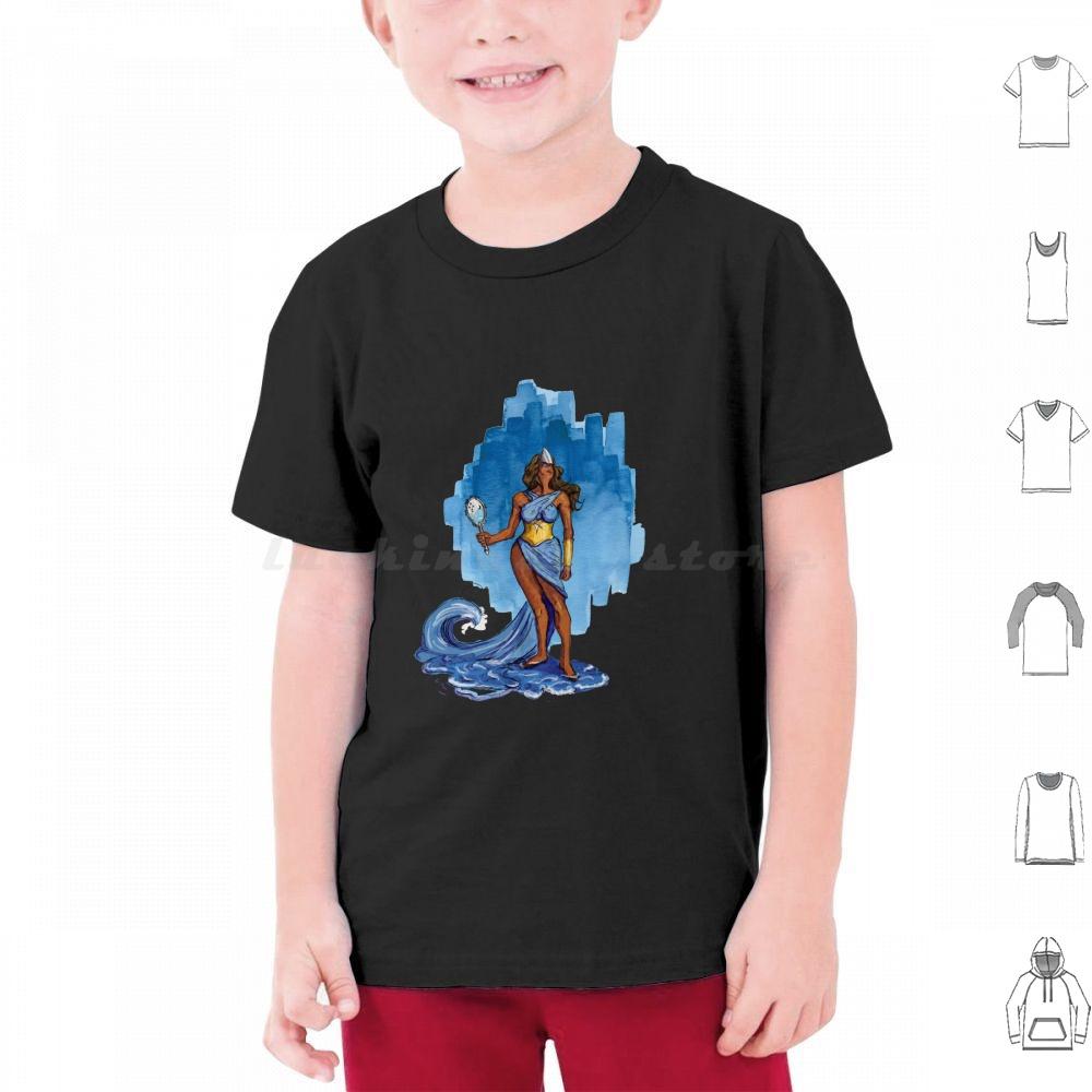 Yemanja Queen Of The Waters T Shirt 6xl Cotton Cool Tee Yemanja Iemanjá Sea Water River Ocean Blue Ioruba Candomble Orixa