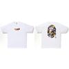 Heavyweight 260g Cotton Graphic Tee Men - Oversized Streetwear T-Shirt With Cartoon Ape Head Print Casual Wear