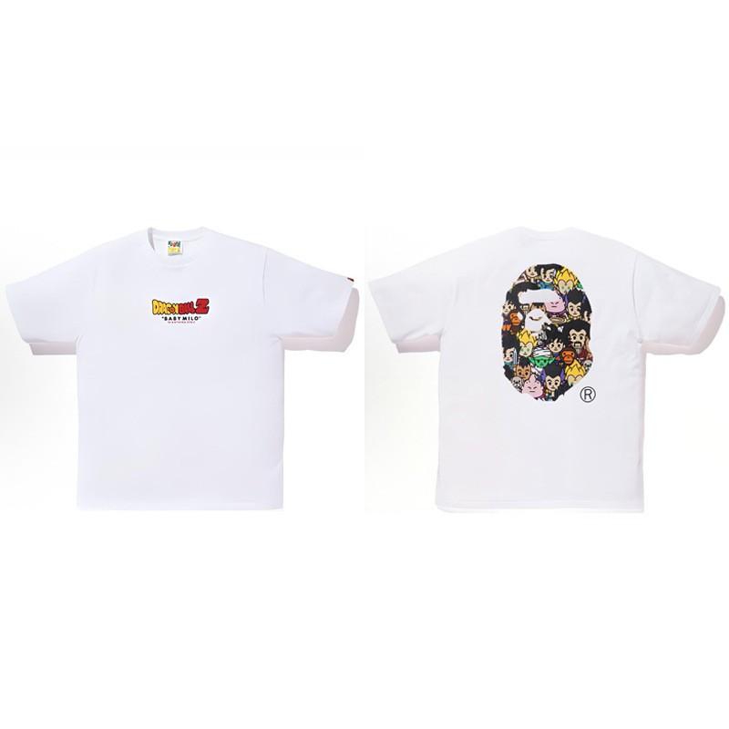 Heavyweight 260g Cotton Graphic Tee Men - Oversized Streetwear T-Shirt With Cartoon Ape Head Print Casual Wear